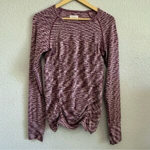 ATHLETA Fastest‎ Track Seamless Long Sleeve Top Size Medium EUC